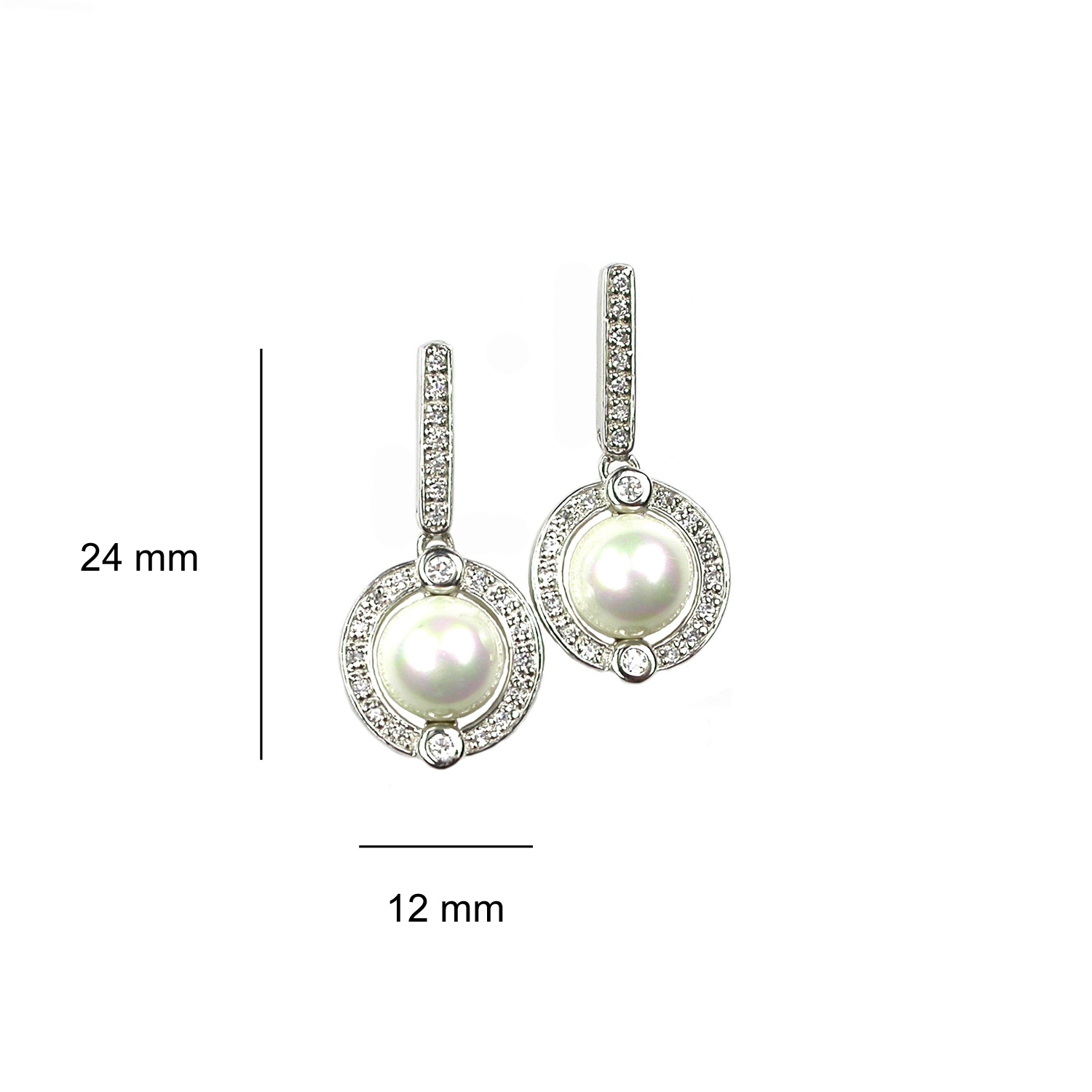Pendientes de Plata con Perlas 3