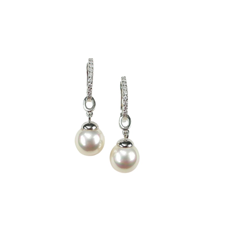 Pendientes de Plata con perlas