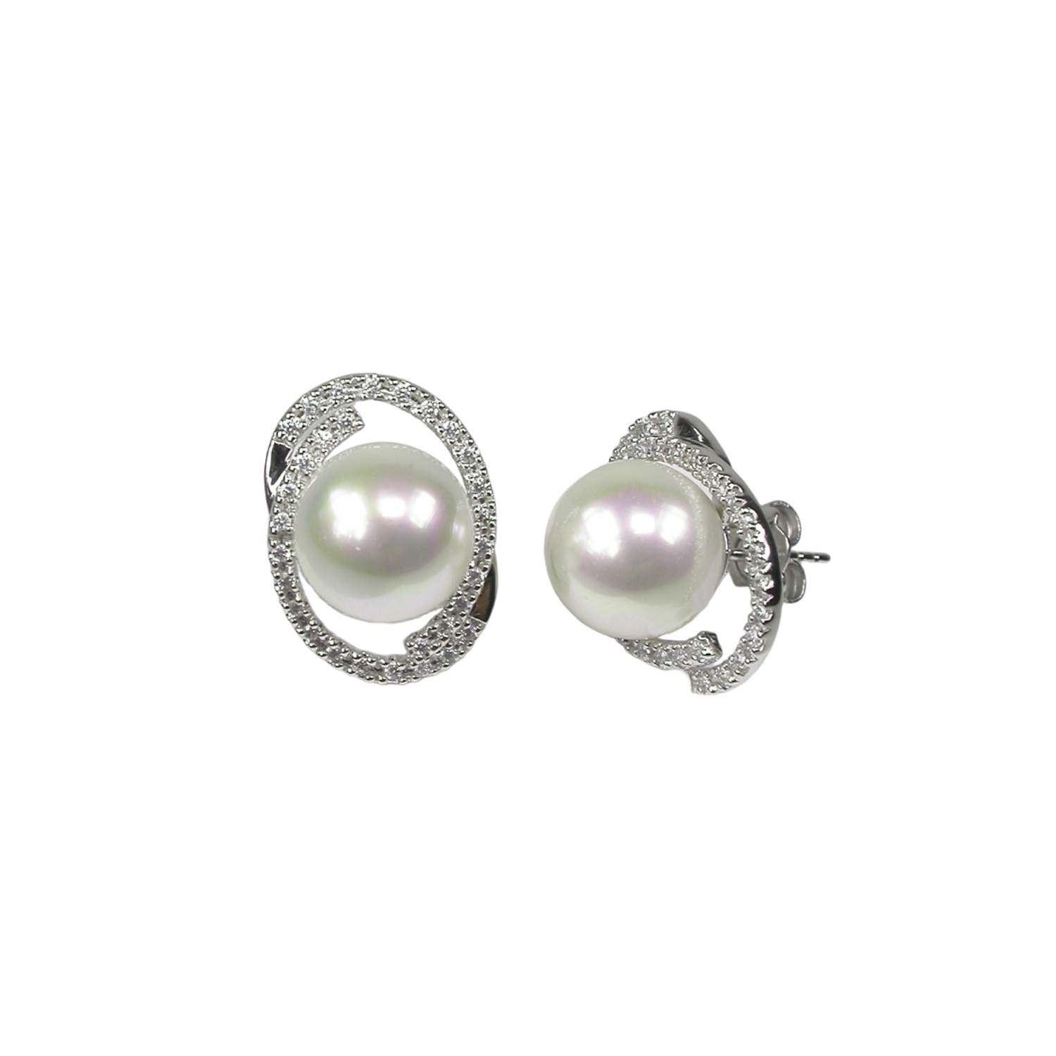 Silver Pearl earrings