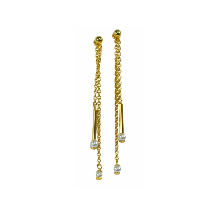 Gold plated Pearl earrings