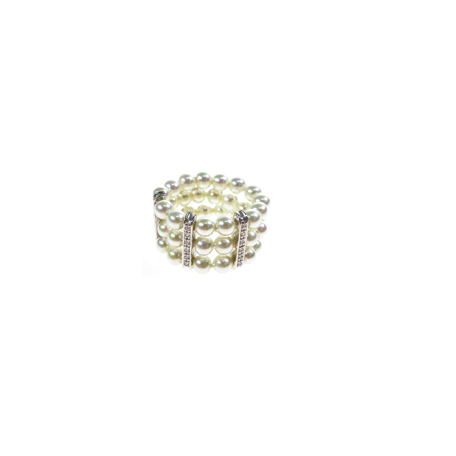Pearl Ring with Zirconia and Sterling Silver