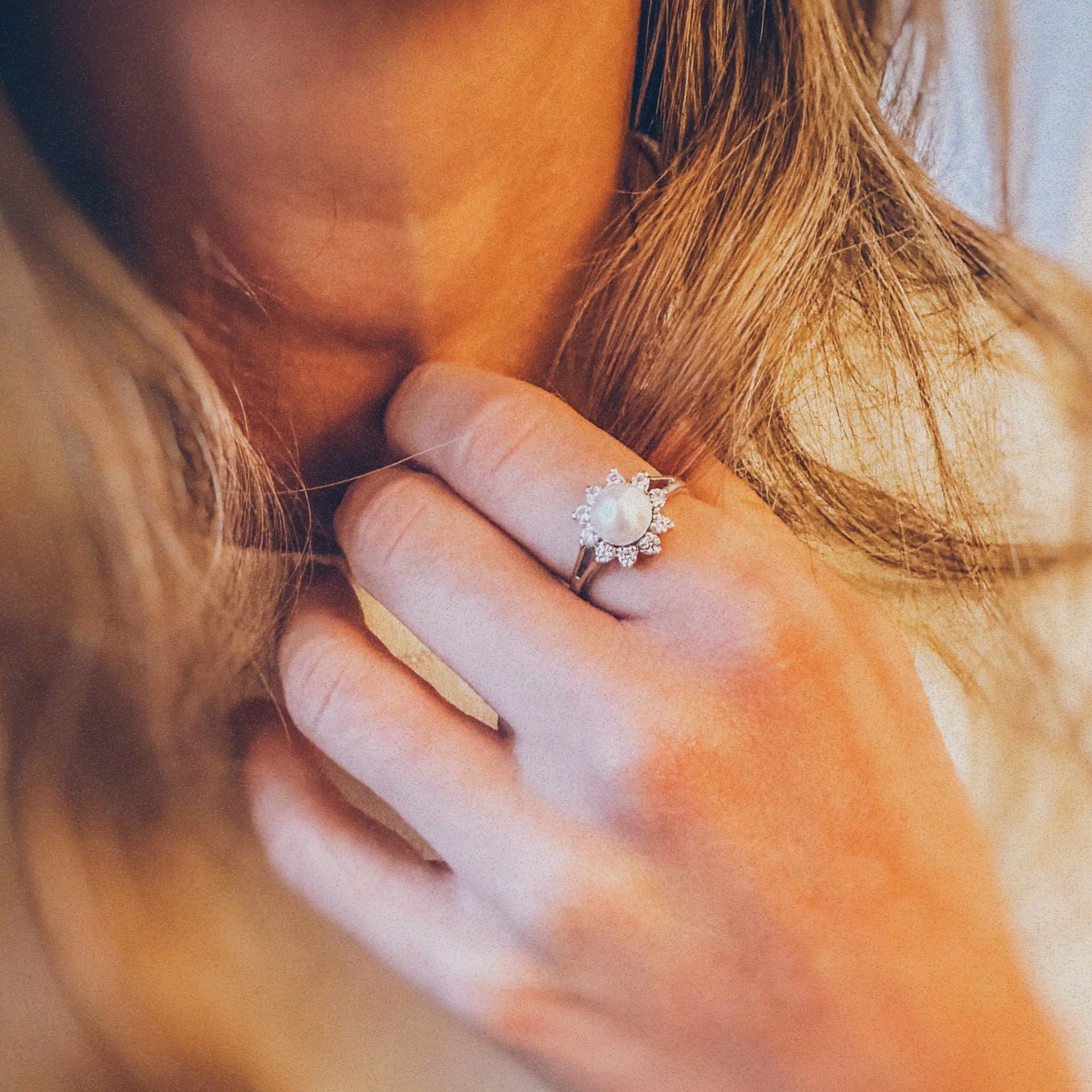 Sterling silver Pearl Ring 2