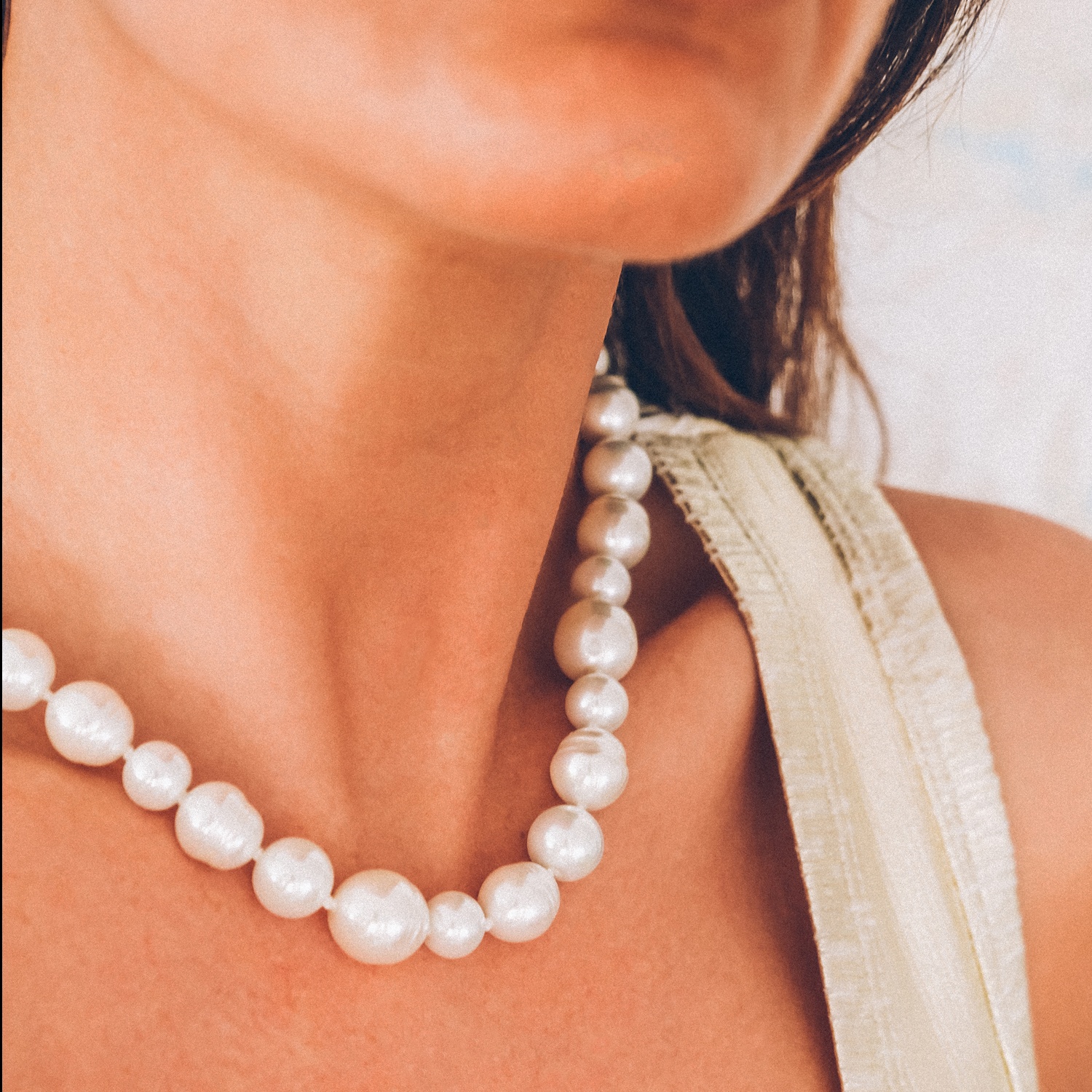 Collar clásico de perlas barrocas 3