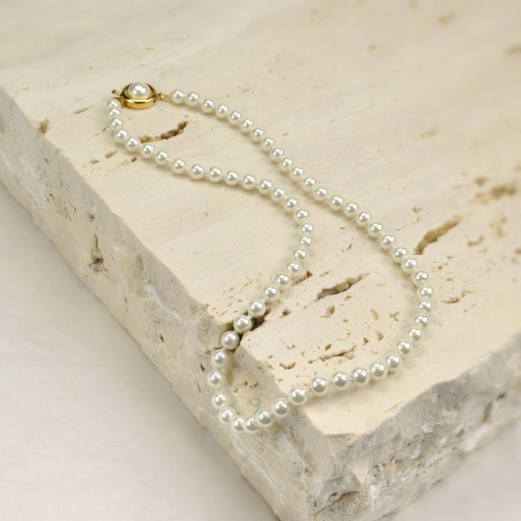 Classic 5 mm. pearls necklace