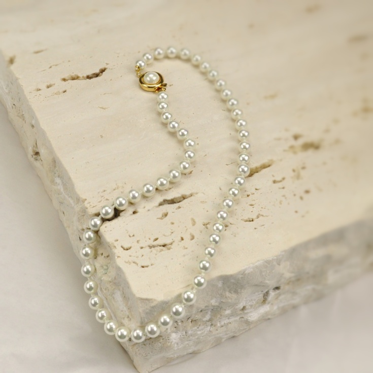 Collar clásico de Perlas de 6 mm.