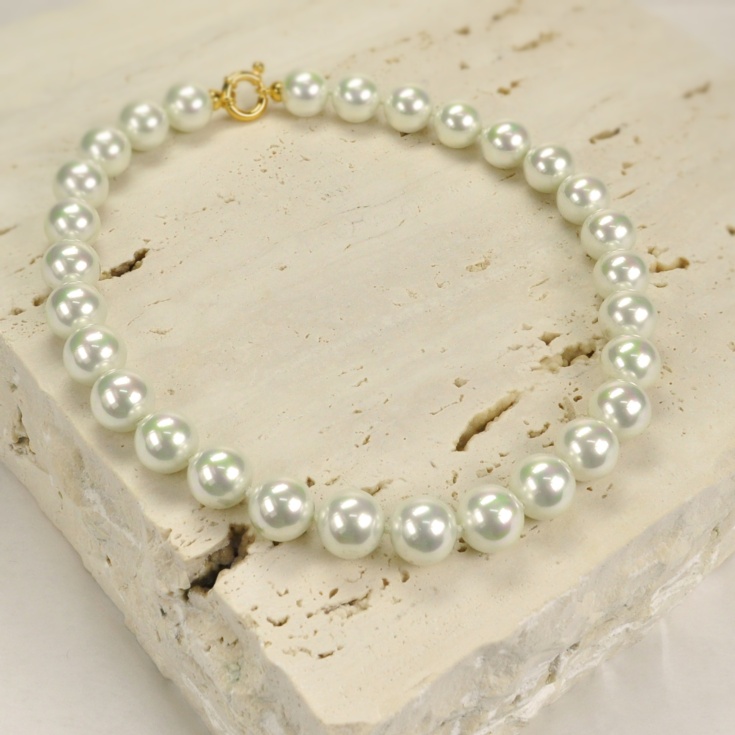 Classic 14 mm. pearls necklace
