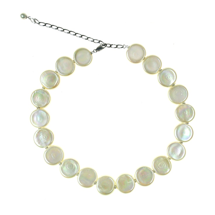Rondell pearl necklace