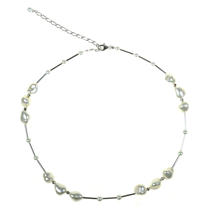 Silver necklace with Mother of pearls