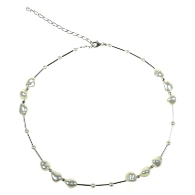 Silver necklace with Mother of pearls