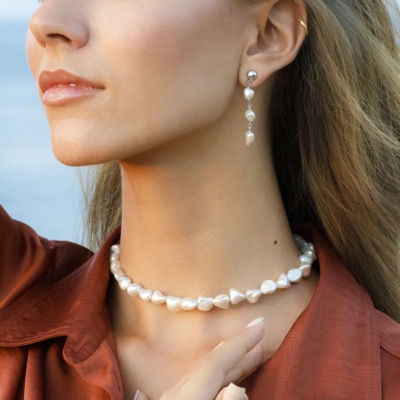 Gargantilla de perlas adaptable a cualquier medida 2