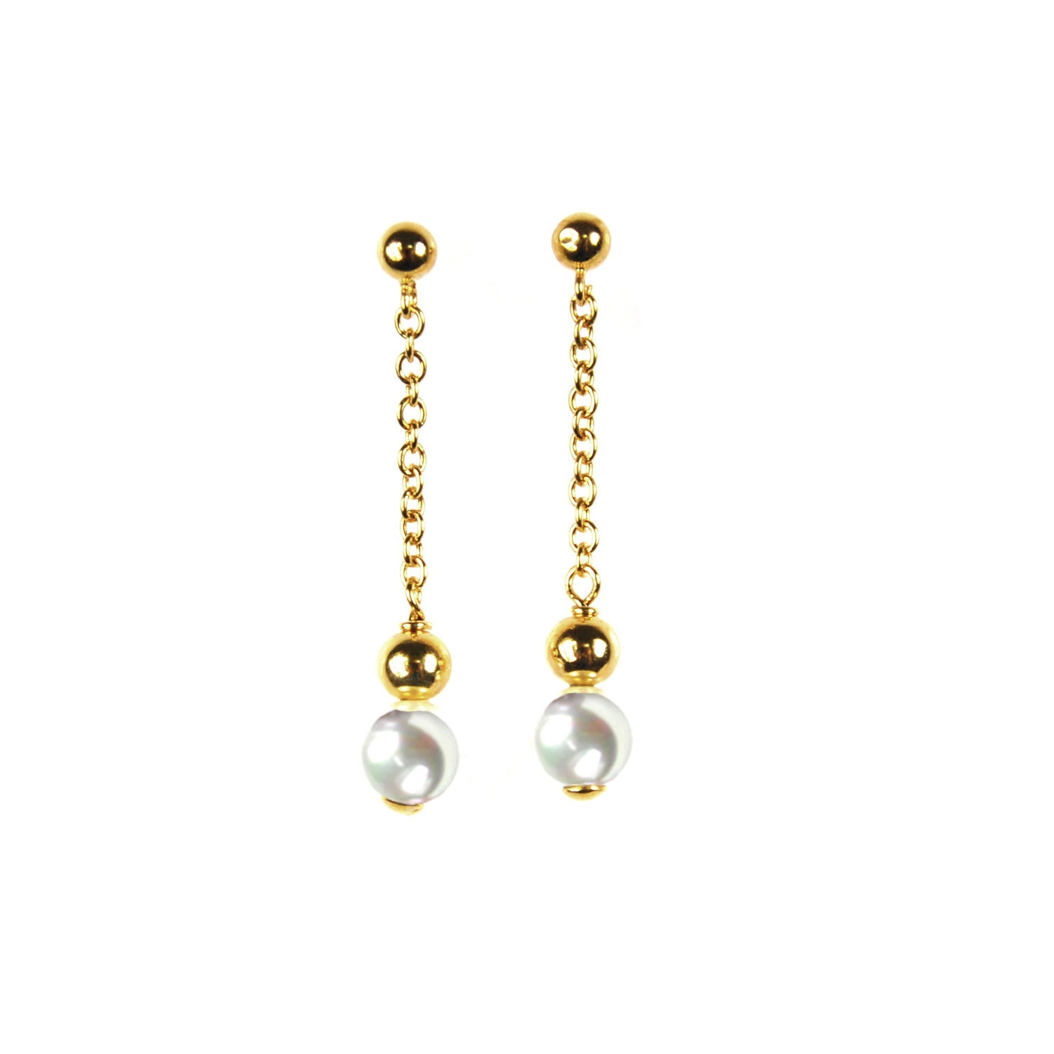 Goldplated earrings - 2 in 1 1