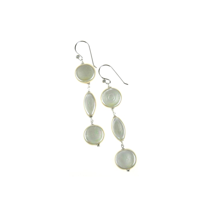 Rondell pearl earrings