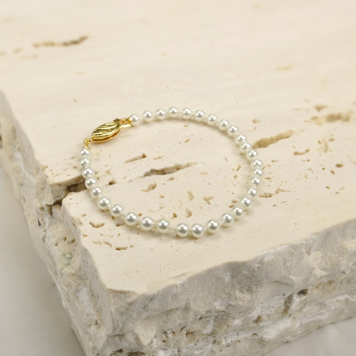 Classic 5 mm. Pearls bracelet