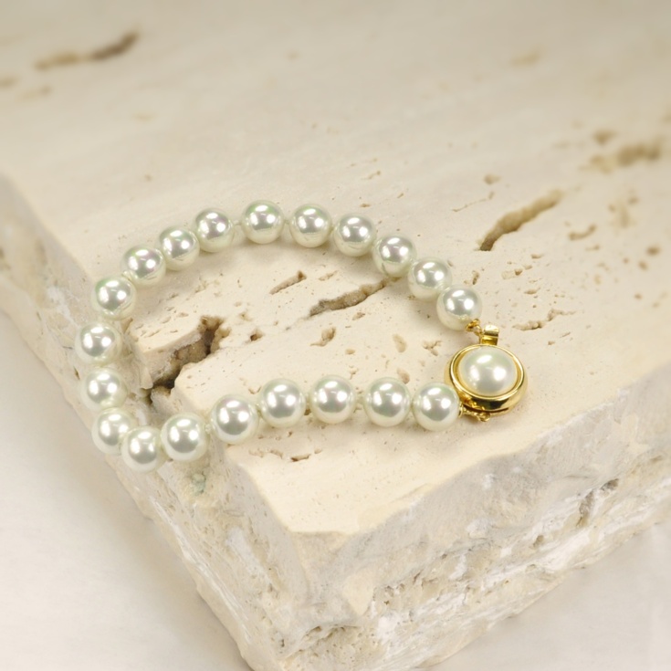Classic 8 mm. pearls bracelet