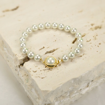 Classic 8 mm. Pearls bracelet
