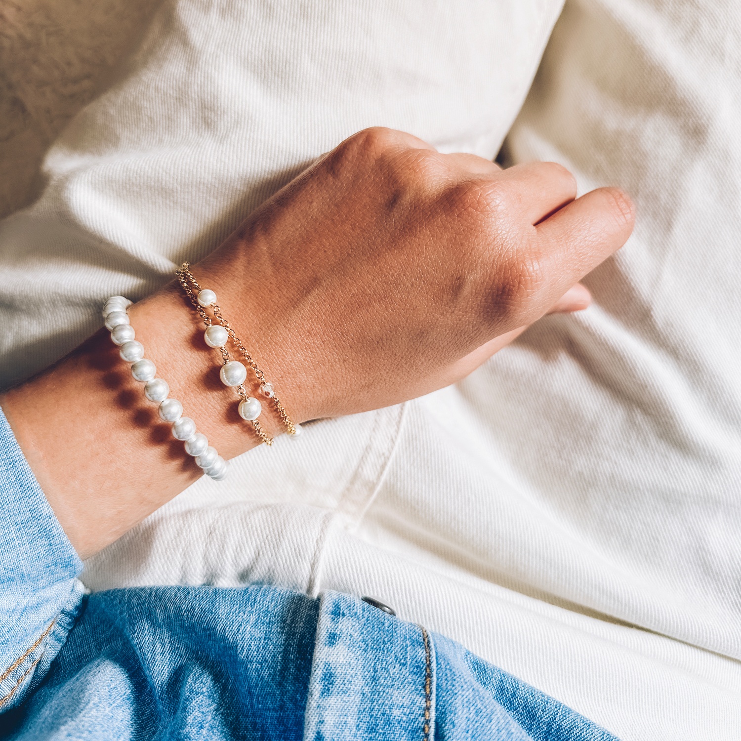 White Pearl Bracelet 4