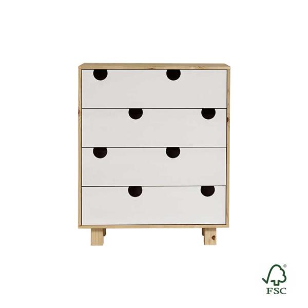 House 4 Cómoda Cajones Madera De WD2YHI9E
