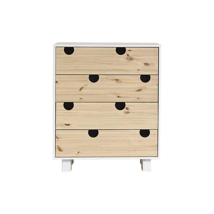 Cómoda Madera 4 Cajones | Complementos Hogar | EKOIDEAS
