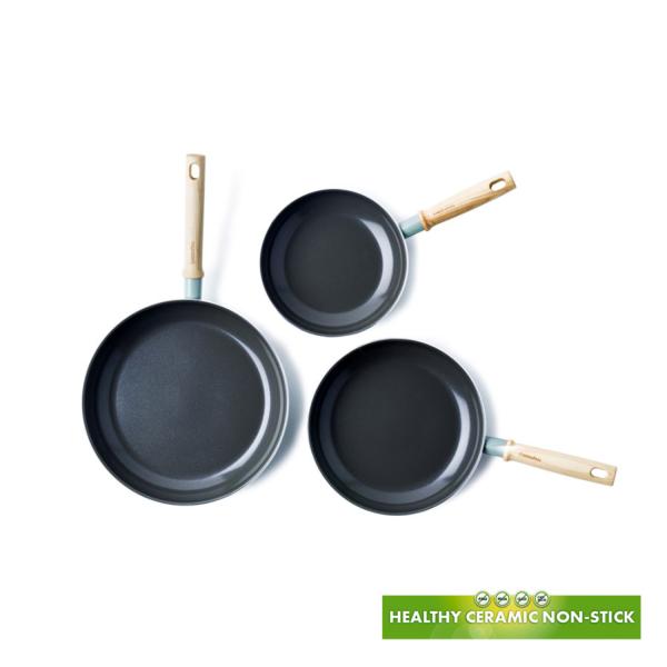 Pack de tres sartenes ecológicas Green Pan Mayflower Sartenes ecológicas Green Pan