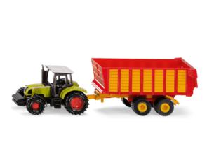 SIKU 1:87 Tractor CLAAS CON REMOLQUE ENSILADOR