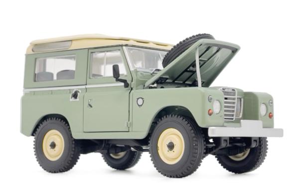 MARGE MODELS 1:32 Todoterreno LAND ROVER SERIES 3 88 SAFARI TECHO VERDE ATLANTICO - Ítem1