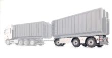 MARGE MODELS 1:32 Container Trailer GS-MEPPEL CLEAR WHITE - Ítem2