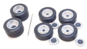 MARGE MODELS 1:32 Juego de Neumáticos con tapacubos para SCANIA