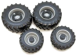 MARGE MODELS 1:32 Juego de Ruedas TRELLEBORG 900-60 R42 CON LLANTAS GRISES