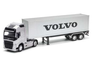 WELLY 1:32 Camion VOLVO FH 4X2 PLATA CON TRAILER COLOR PLATA