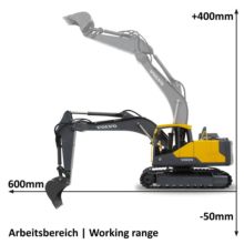 JAMARA 1:16 Excavadora RC VOLVO EC160E 2,4 GHZ - Ítem3