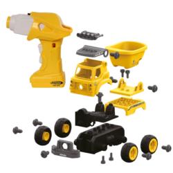 JAMARA Camion VOLQUETE FIRST RC KIT 27 PIEZAS CON DESTORNILLADOR INALAMBRICO