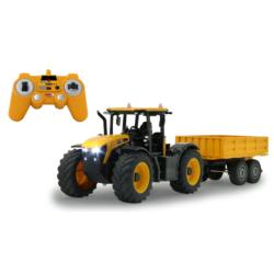 JAMARA 1:24 Tractor RC JCB CON REMOLQUE BASCULANTE