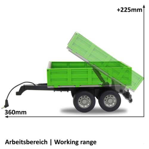 JAMARA 1:16 Remolque RC BASCULANTE COLOR VERDE - Ítem6