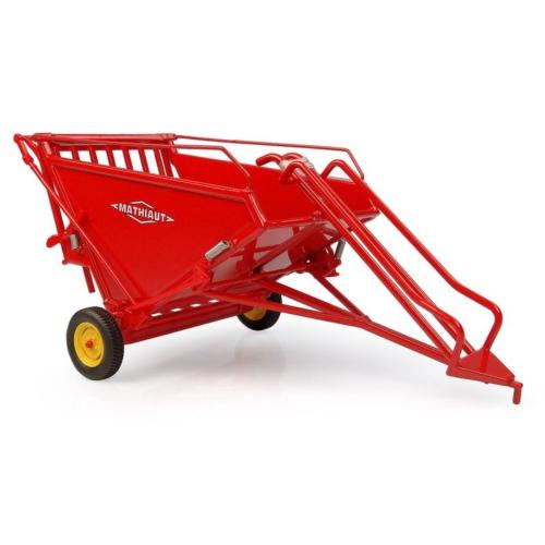 UNIVERSAL HOBBIES 1:32 Carro Agrupador empacadora pequeña MATHIAUR TYPE MDT72 - Ítem1
