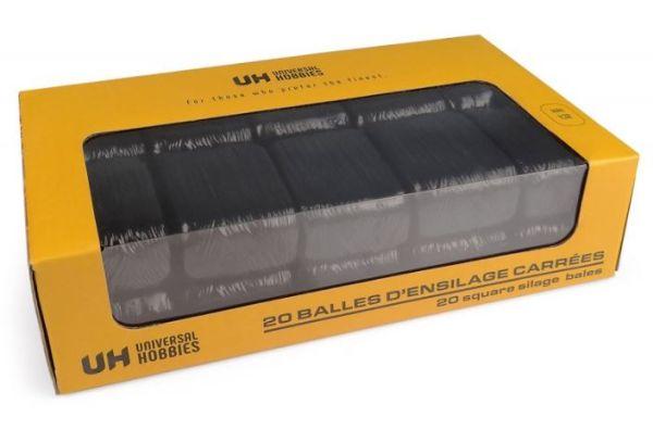 UNIVERSAL HOBBIES 1:32 Pack PACAS RECTANGULARES 20 UNIDADES COLOR NEGRO - Ítem1