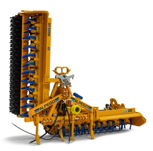 ROS 1:32 Conjunto de Siembra ALPEGO CON ROTATIVA DTEK PLUS 600 DE 6 METROS, TOLVA FRONTAL ASPRO 1400 LITROS Y TREN DE SIEMBRA (SEMBRADORA) - Ítem5