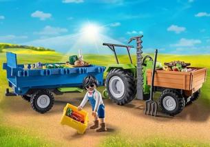 PLAYMOBIL Tractor con Remolque