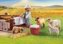 PLAYMOBIL Pastor con Rebaño de Ovejas - Ítem1