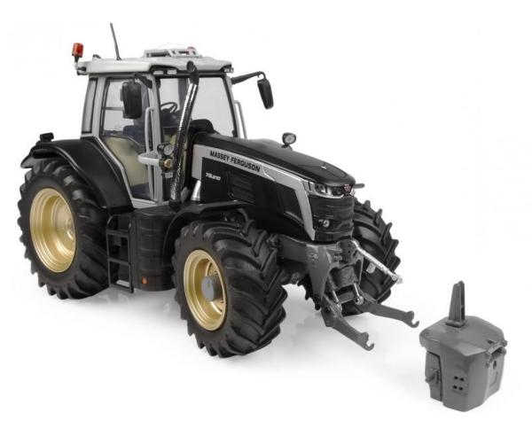 UNIVERSAL HOBBIES 1:32 Tractor MASSEY FERGUSON 7S.210 MATE NEGRO CON LLANTAS DORADAS EDICION LIMITADA 750 UNIDADES - Ítem2