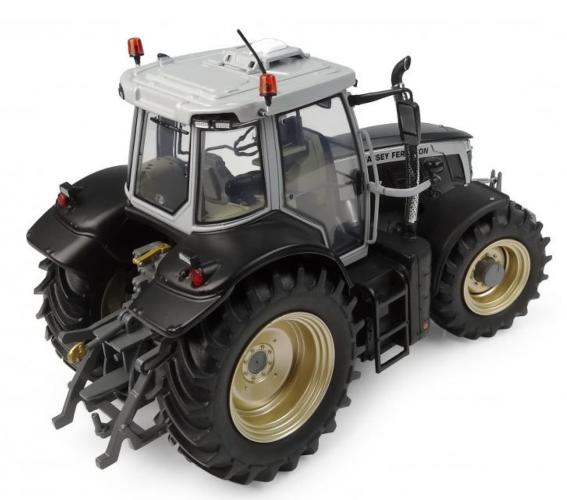 UNIVERSAL HOBBIES 1:32 Tractor MASSEY FERGUSON 7S.210 MATE NEGRO CON LLANTAS DORADAS EDICION LIMITADA 750 UNIDADES - Ítem1