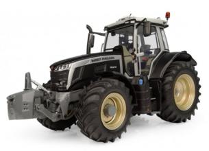 UNIVERSAL HOBBIES 1:32 Tractor MASSEY FERGUSON 7S.210 MATE NEGRO CON LLANTAS DORADAS EDICION LIMITADA 750 UNIDADES