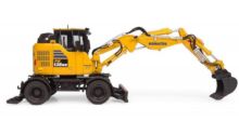 UNIVERSAL HOBBIES 1:50 Excavadora KOMATSU DE RUEDAS PW138-MR11 2026 - Ítem1