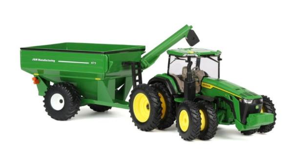 ERTL 1:32 Tractor JOHN DEERE 8R 340 CON REMOLQUE DE GRANO J&M 875 - Ítem2