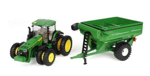 ERTL 1:32 Tractor JOHN DEERE 8R 340 CON REMOLQUE DE GRANO J&M 875 - Ítem4