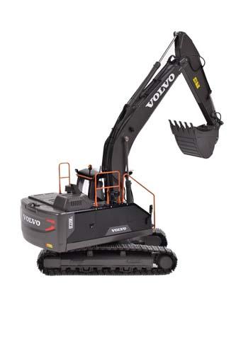 AT COLLECTIONS 1:32 Excavadora VOLVO EC220E EDICION NEGRA CON CADENAS EDICION LIMITADA 999 UNIDADES - Ítem1