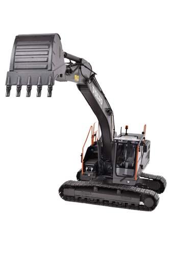AT COLLECTIONS 1:32 Excavadora VOLVO EC220E EDICION NEGRA CON CADENAS EDICION LIMITADA 999 UNIDADES - Ítem2