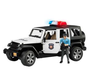 Todoterreno de juguete JEEP Wrangler Unlimited con policia