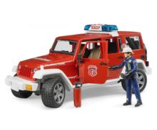 Todoterreno de juguete JEEP WRANGLER Unlimited Rubicon con bombero Bruder 02528 - Ítem1