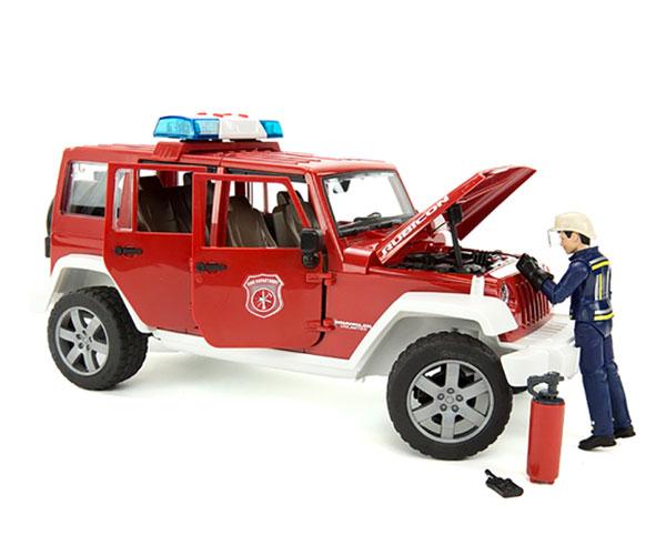 Todoterreno de juguete JEEP WRANGLER Unlimited Rubicon con bombero Bruder 02528 - Ítem2