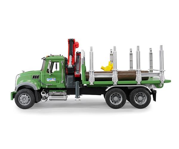 Camion forestal de juguete MACK Granite con 3 troncos - Ítem4